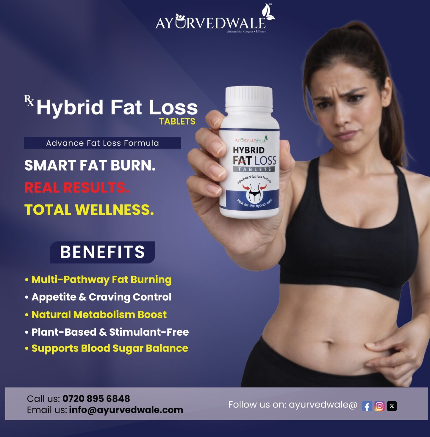 Ayurvedwale - Hybrid Fat Loss Tablets