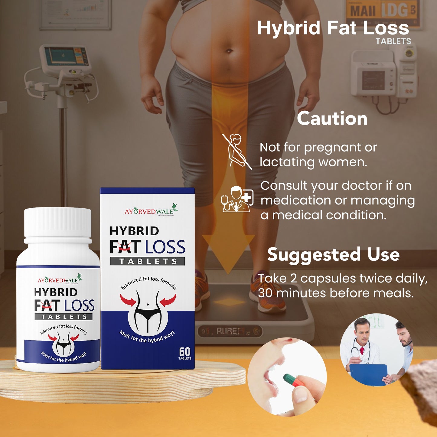 Ayurvedwale - Hybrid Fat Loss Tablets