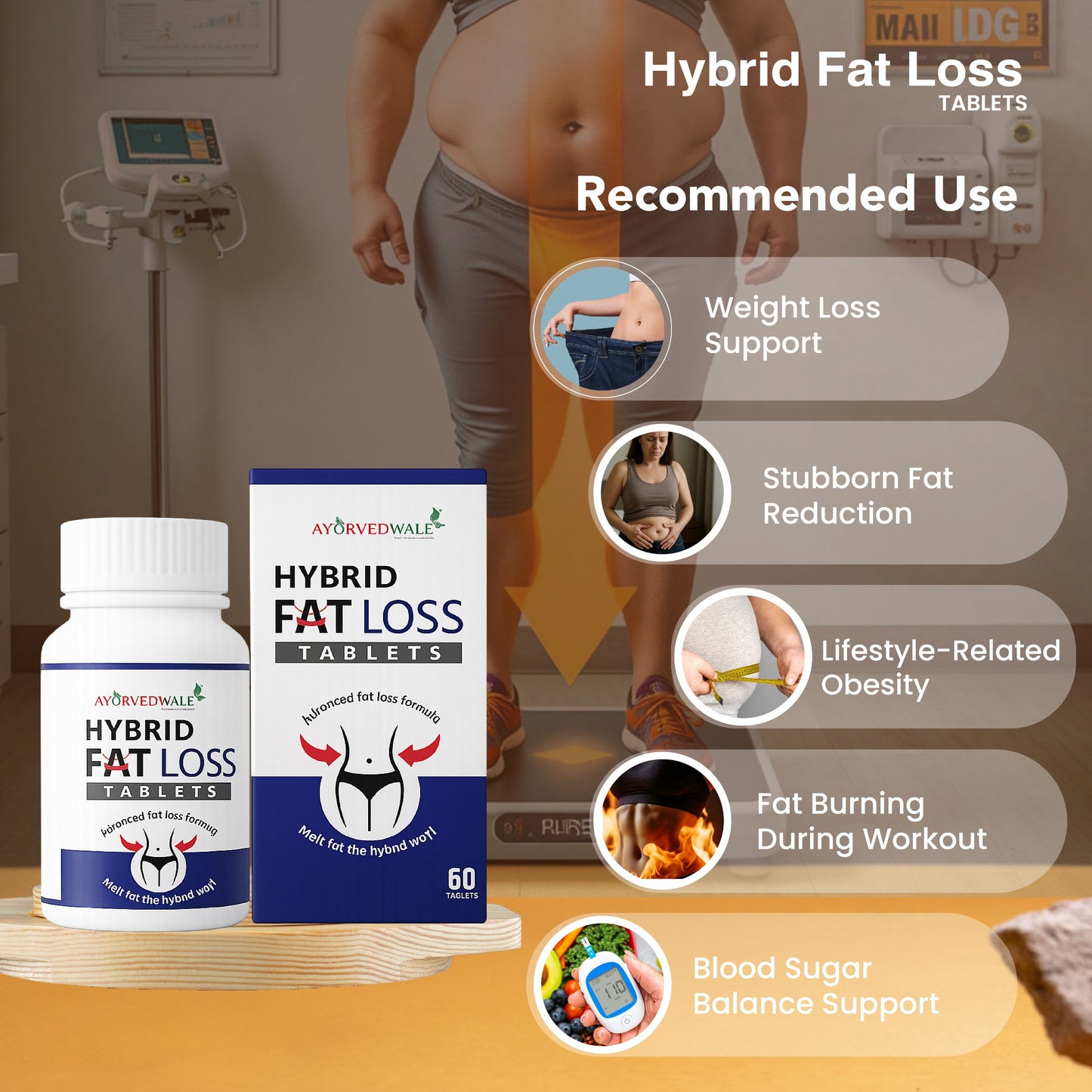 Ayurvedwale - Hybrid Fat Loss Tablets